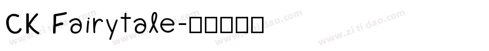 CK Fairytale字体转换